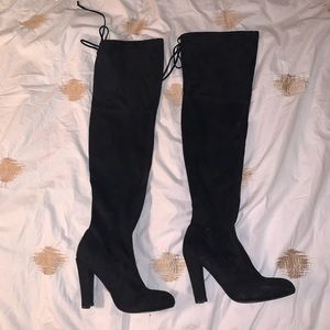 Steve Madden Black over the knee boots, size 7